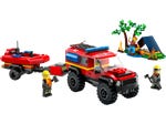 LEGO 60412 Feuerwehrgeländewagen mit Rettungsboot