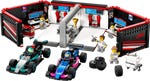 LEGO 60444 F1 Garage mit Mercedes-AMG & Alpine Rennautos