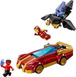 LEGO 76310 Iron Man Auto und Black Panther vs. Red Hulk