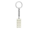 LEGO 854084 Schlüsselanhänger mit 2x4 Stein in Weißmetallic